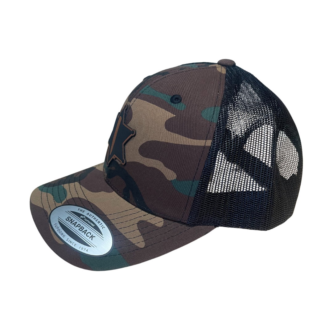 Camouflage Badge Trucker Cap