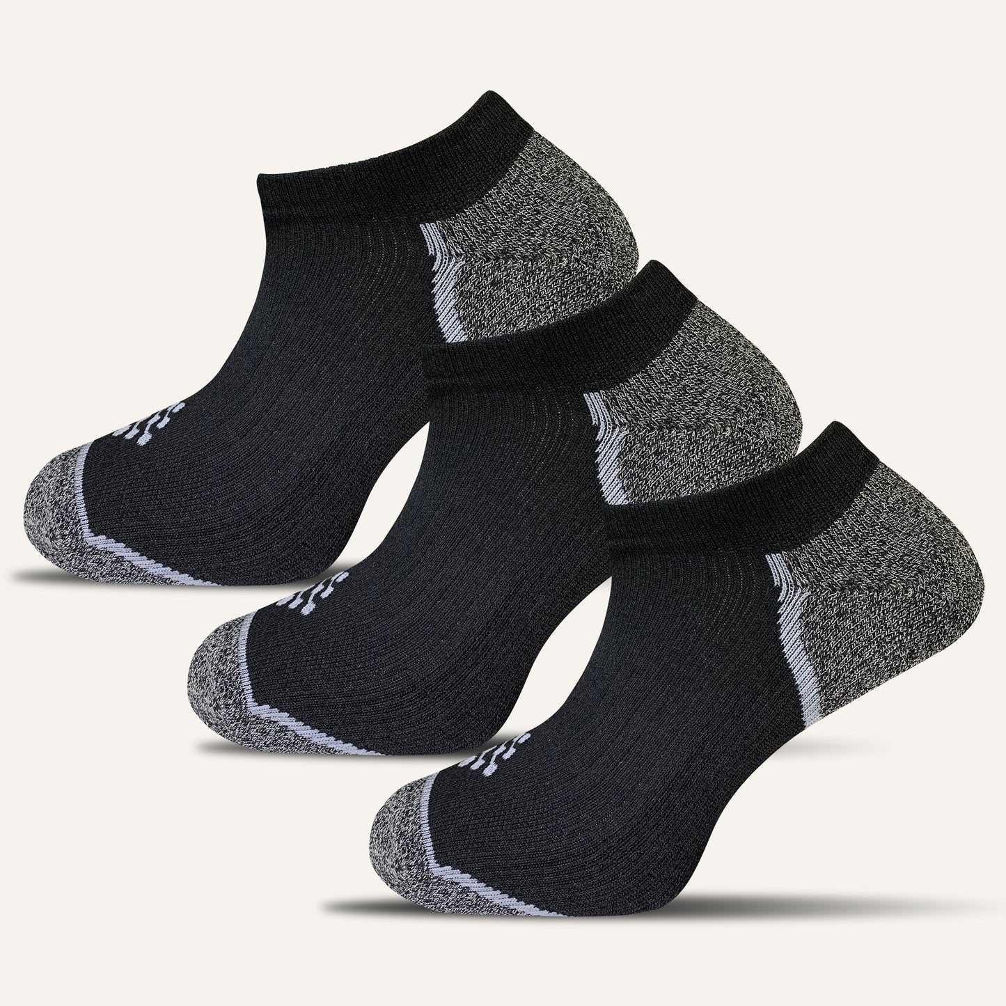 Men's Sport Cushioned Ankle Socks- 3 Pair