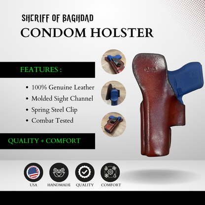 LEATHER CONDOM HOLSTER