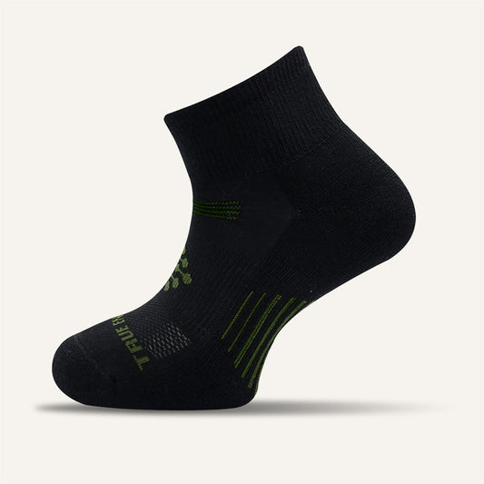 Men's Merino Wool Mid Weight Athletic Quarter Sock- 1 Pair