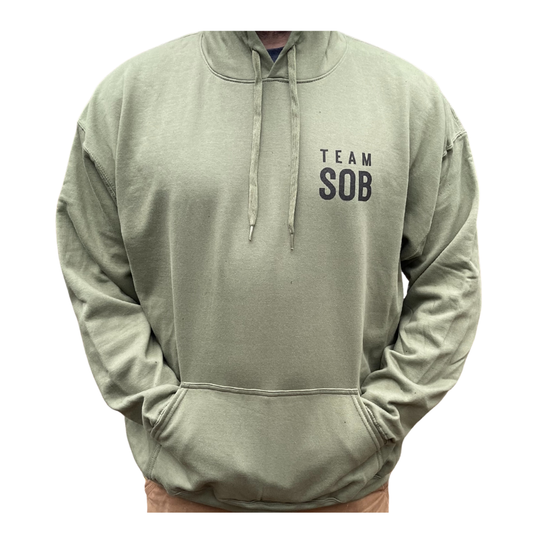 TEAM SOB Midweight Hoodie – Military Green