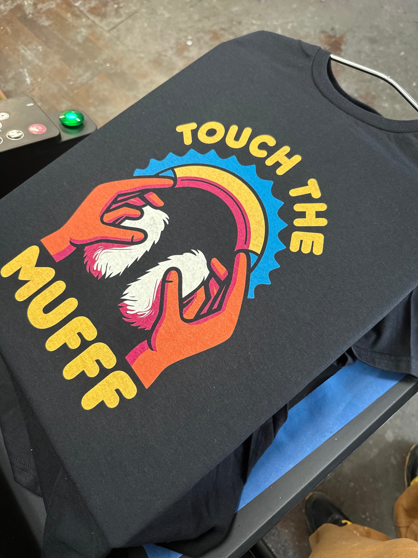 “Touch The Muff” T-Shirt by John Shrek McPhee