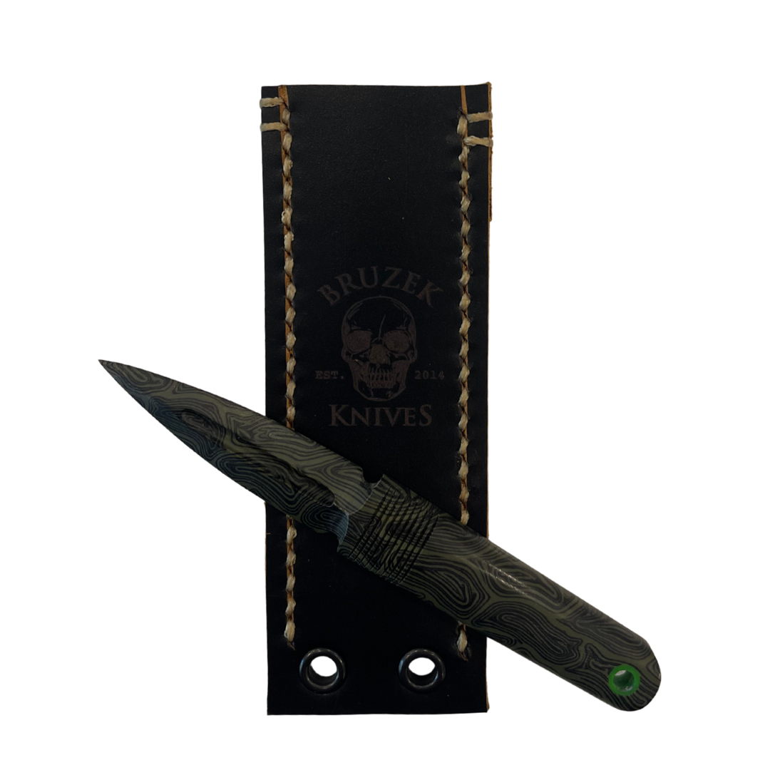 Damascus G10 Black/Olive