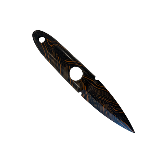 Damascus G10 Black/Orange