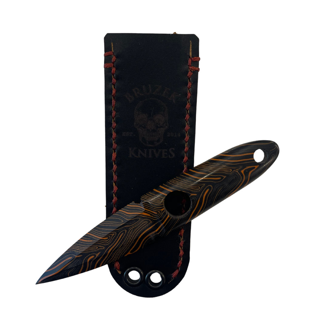 Damascus G10 Black/Orange