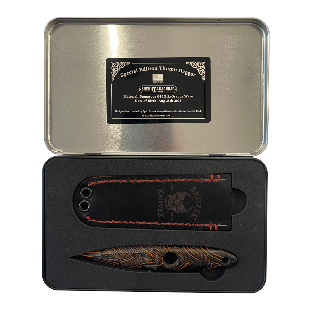Damascus G10 Black/Orange
