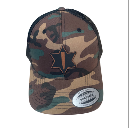 Camouflage Badge Trucker Cap