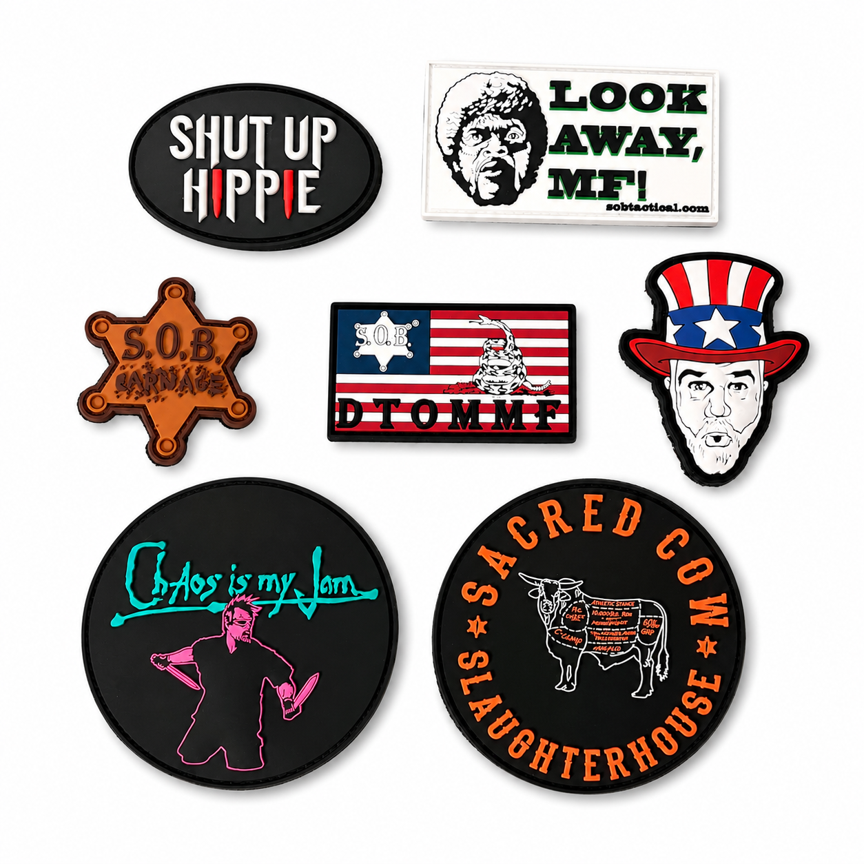 SOB PVC Morale Patches