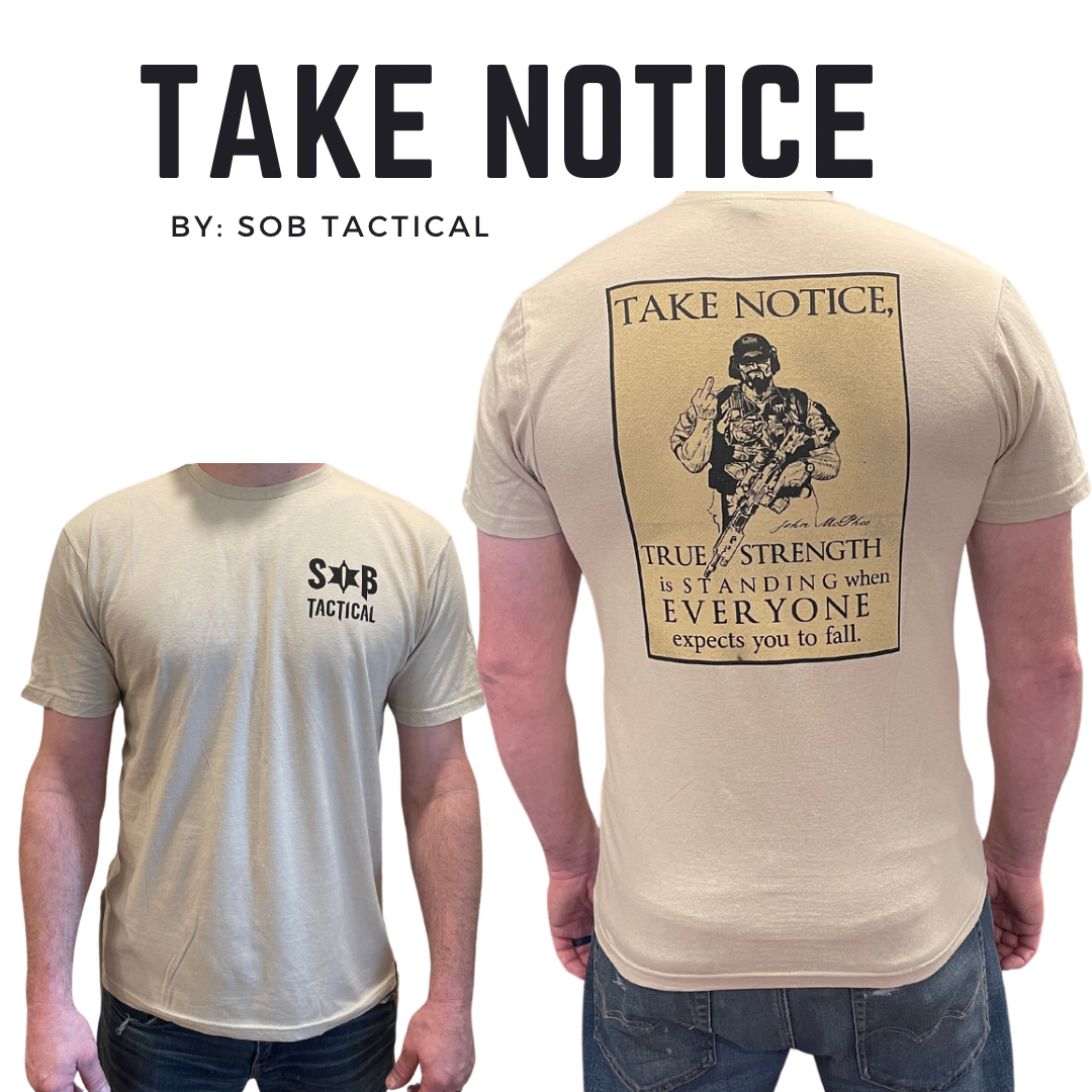 Make a Statement with the TAKE NOTICE Shirt!